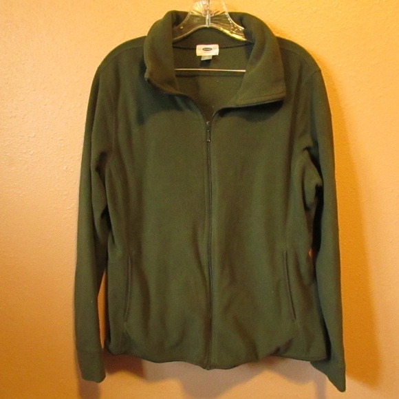 Old Navy Green Full-Zip Fleece Jacket - Picture 1 of 3